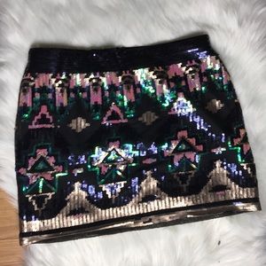 Sequined miniskirt sz Large